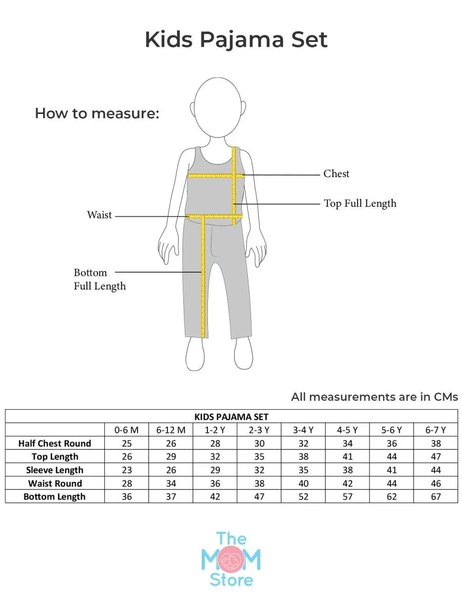 Baby and Kids Pajama Nightsuit Set - Pajama Party