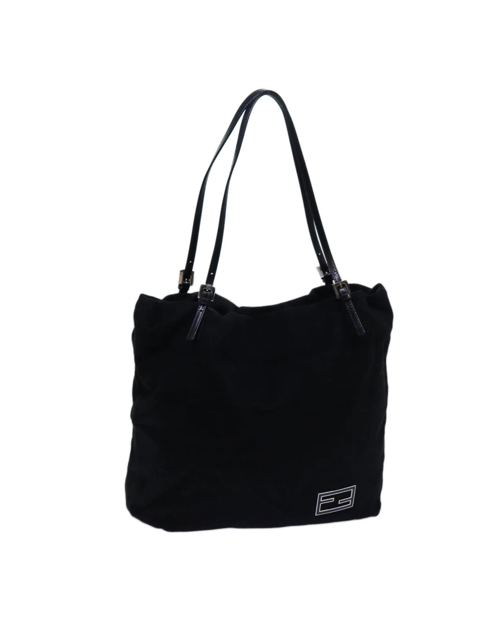 Black Wool Tote Bag by FENDI