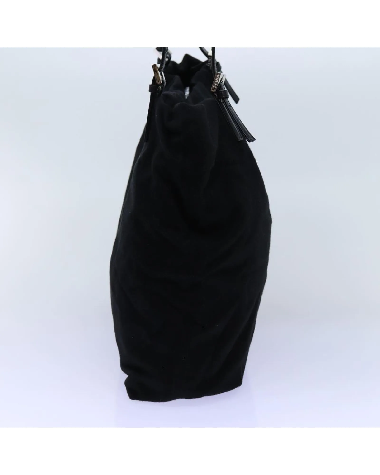 Black Wool Tote Bag by FENDI