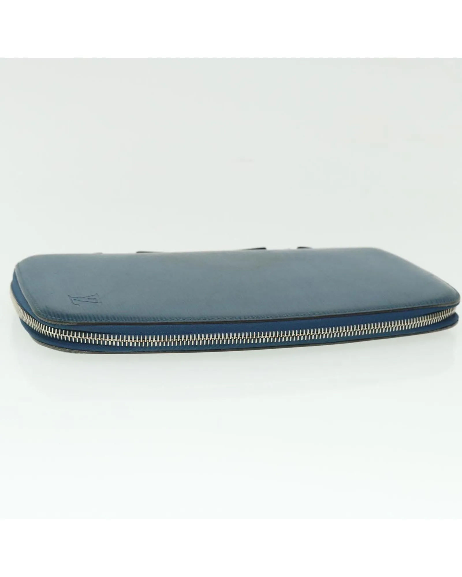 Blue Epi Leather Clutch Bag