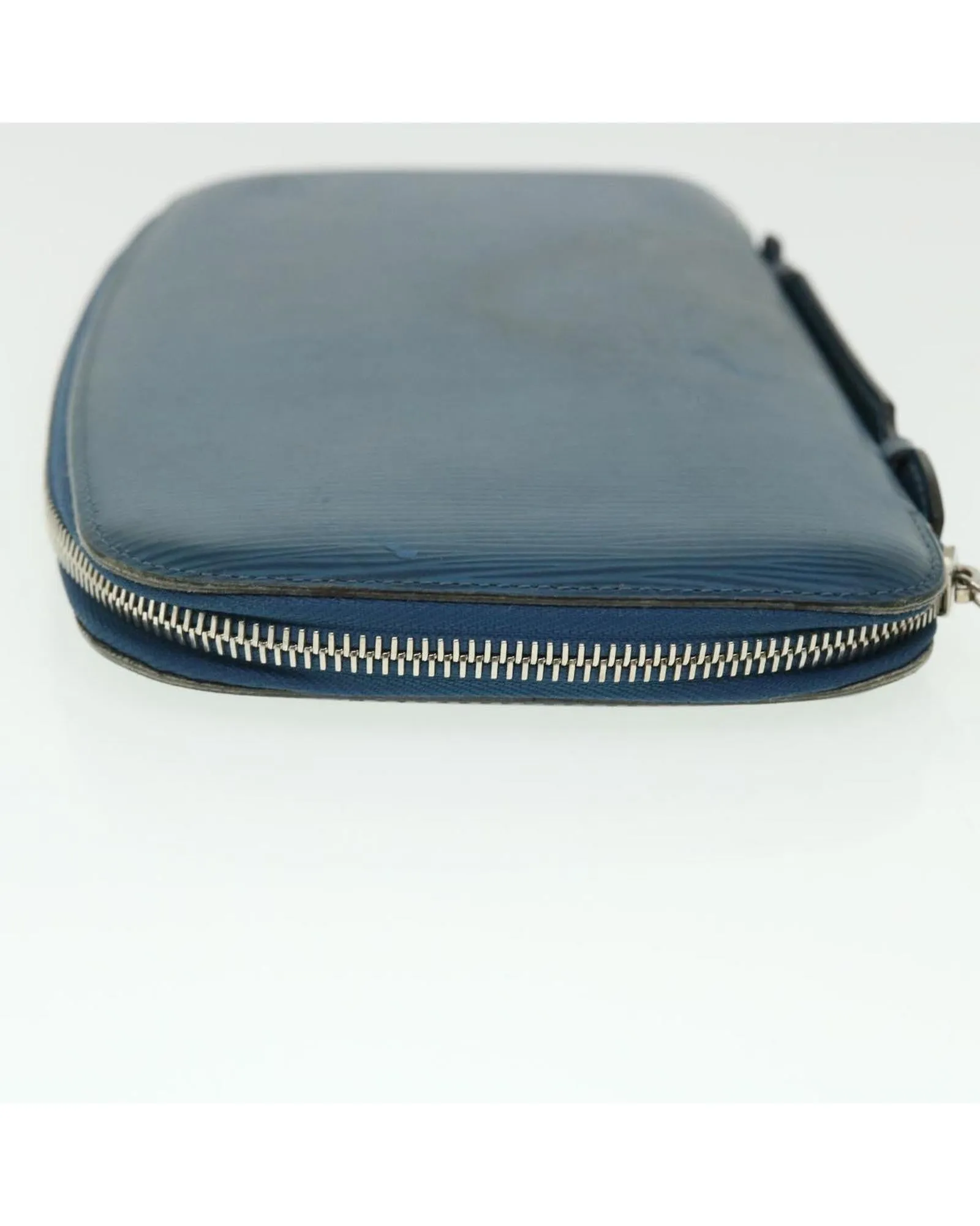 Blue Epi Leather Clutch Bag