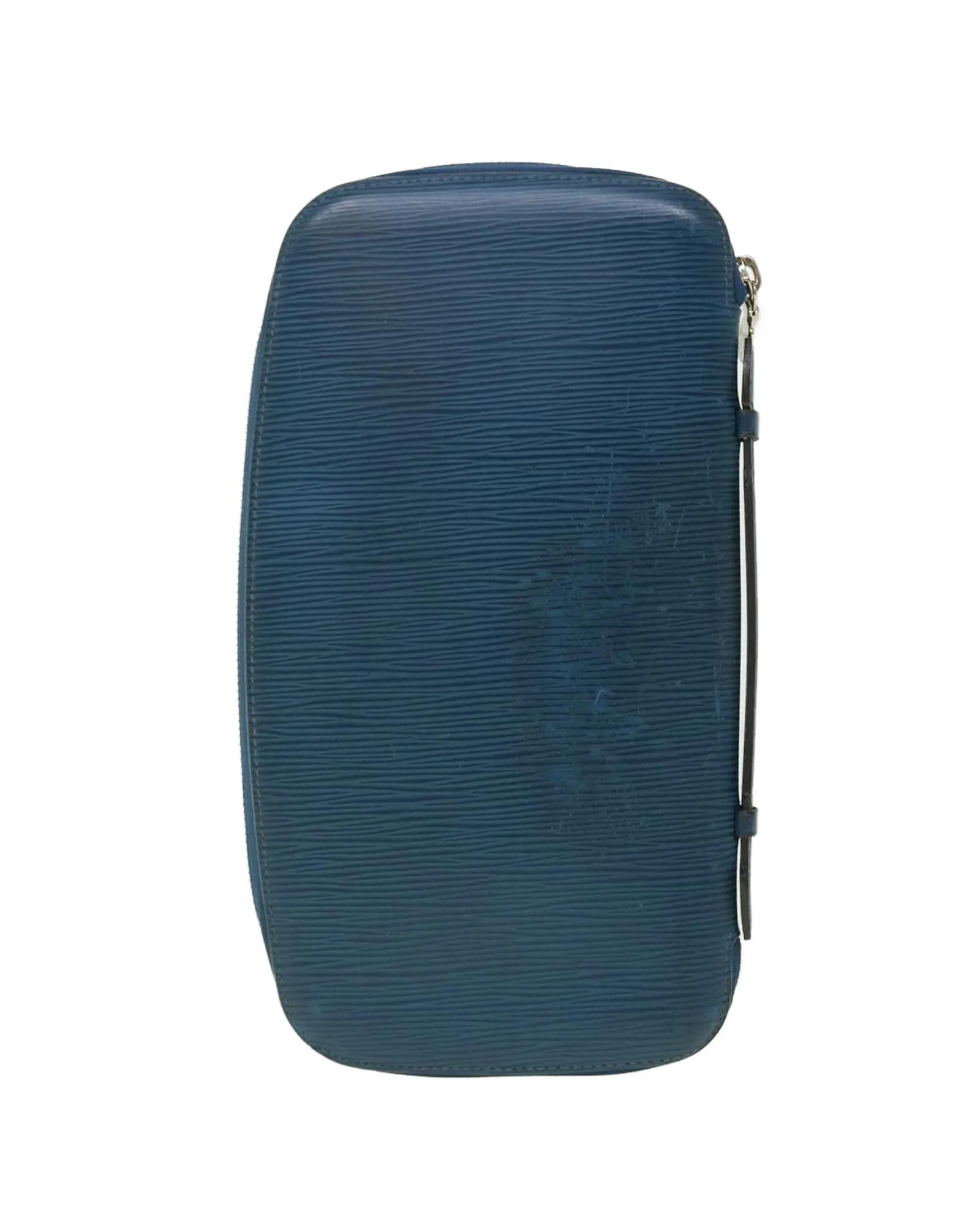 Blue Epi Leather Clutch Bag