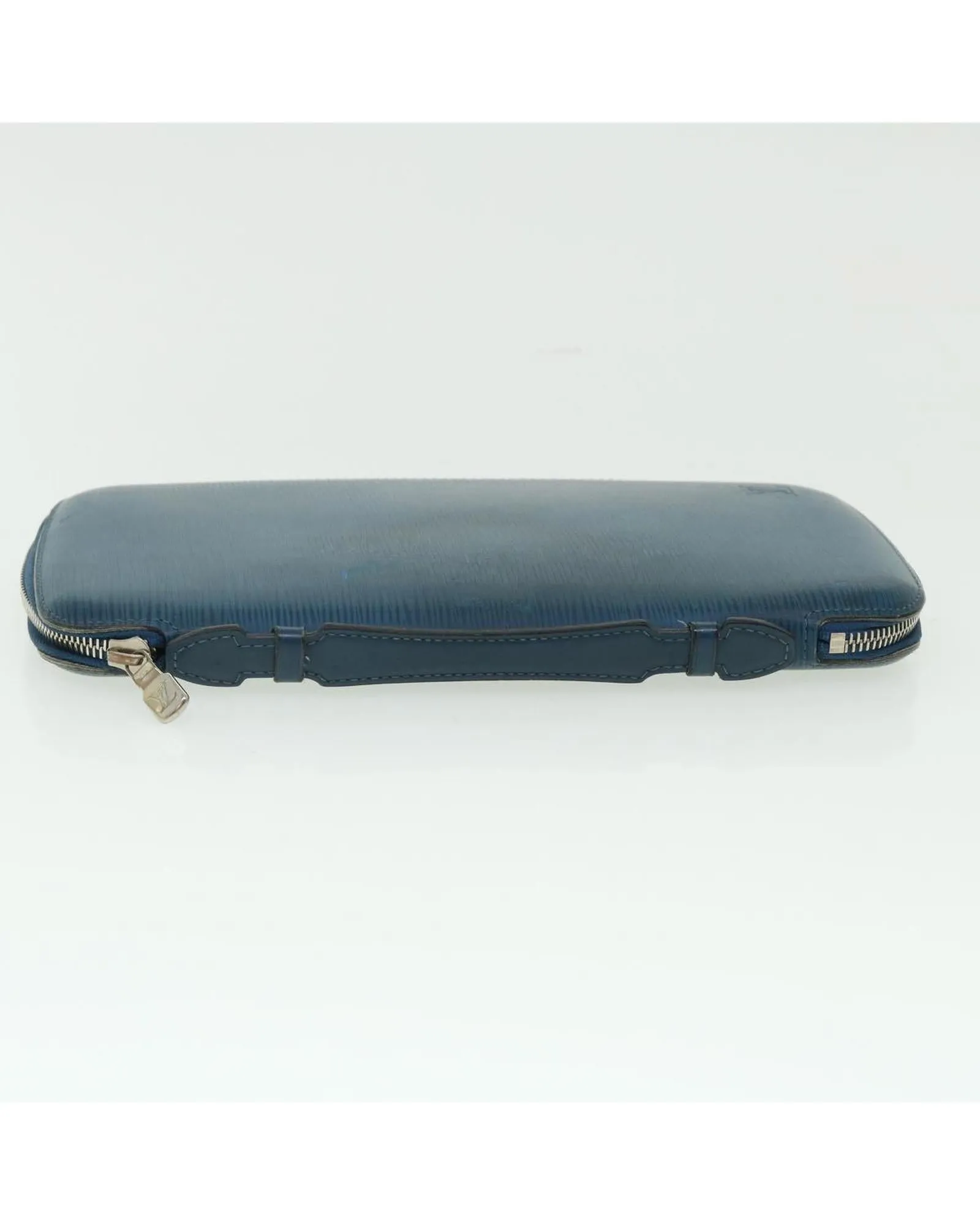 Blue Epi Leather Clutch Bag