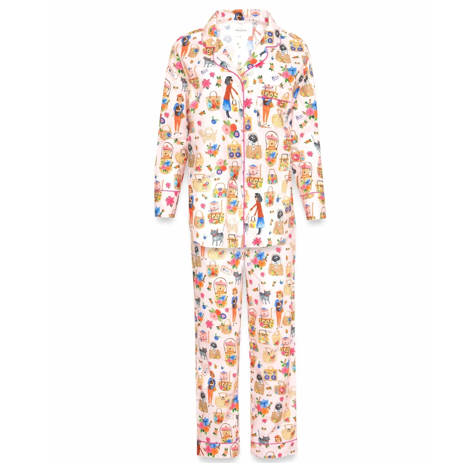 Bon Artis Pajama Set - Ooh La La Cats