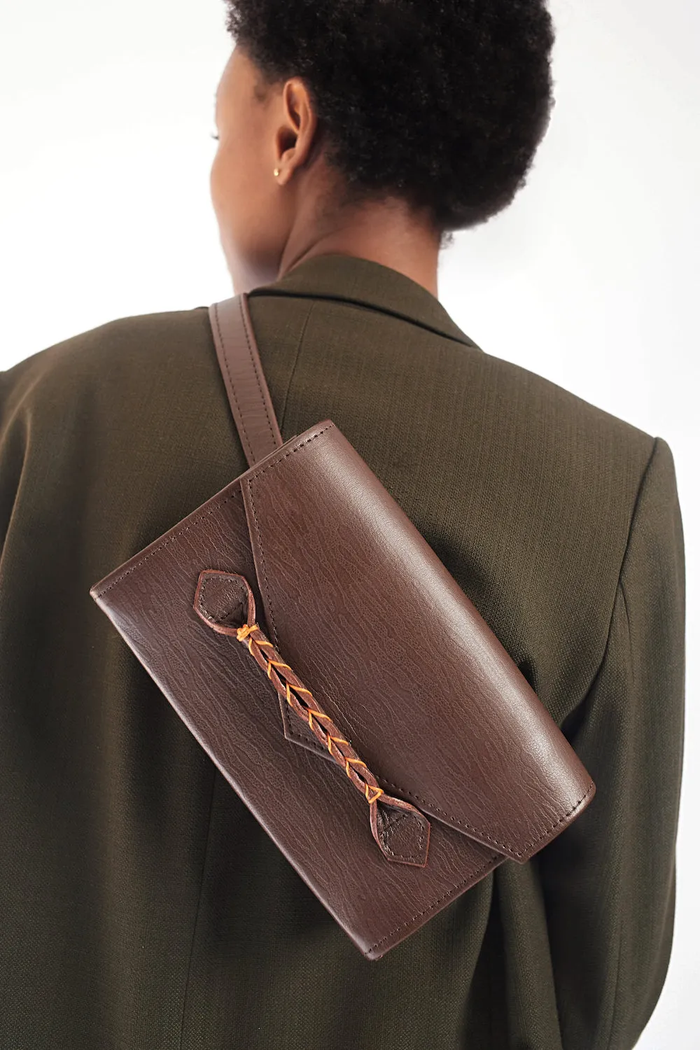 BROWN ESE BELT BAG