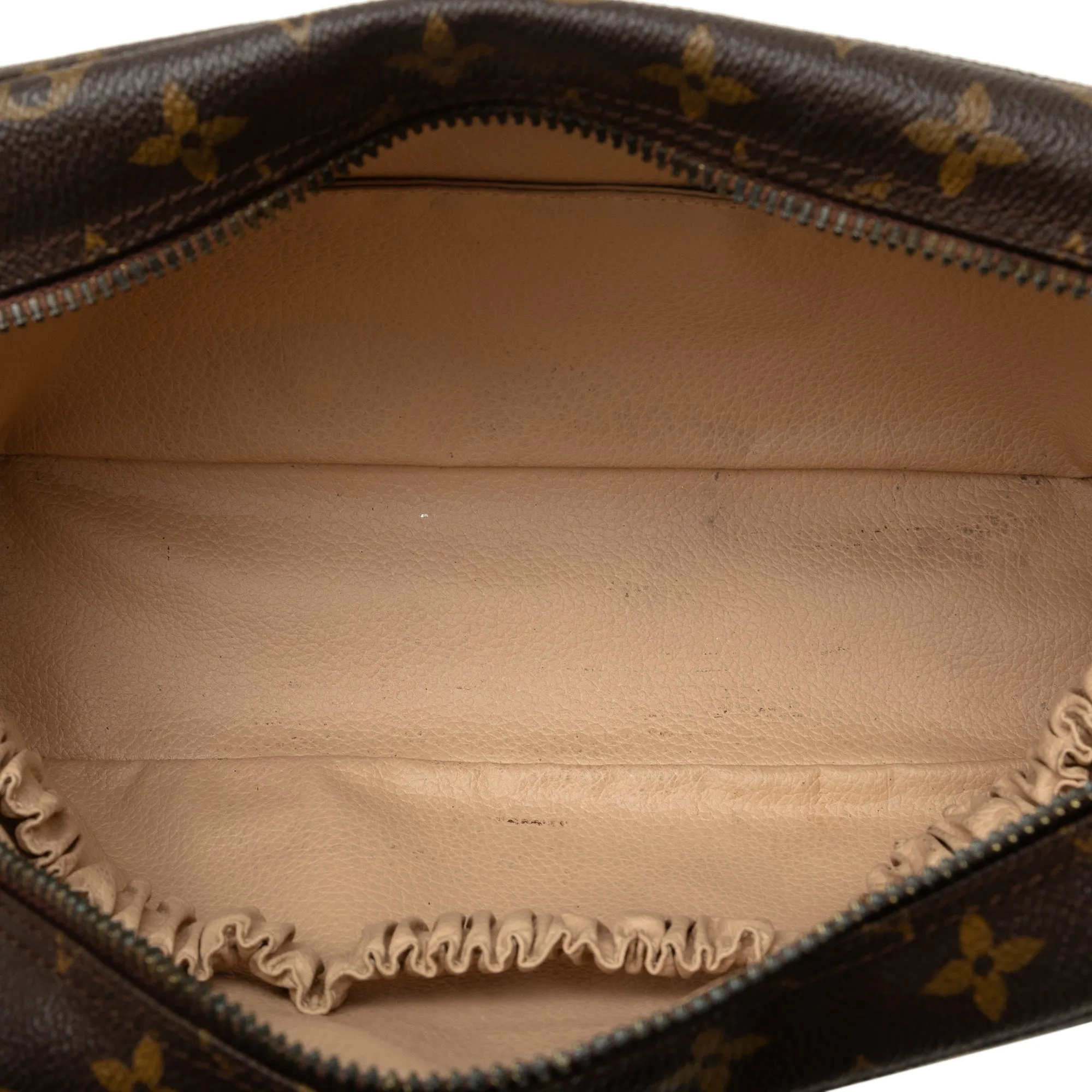 Brown Louis Vuitton Monogram Trousse Toilette 28 Clutch Bag