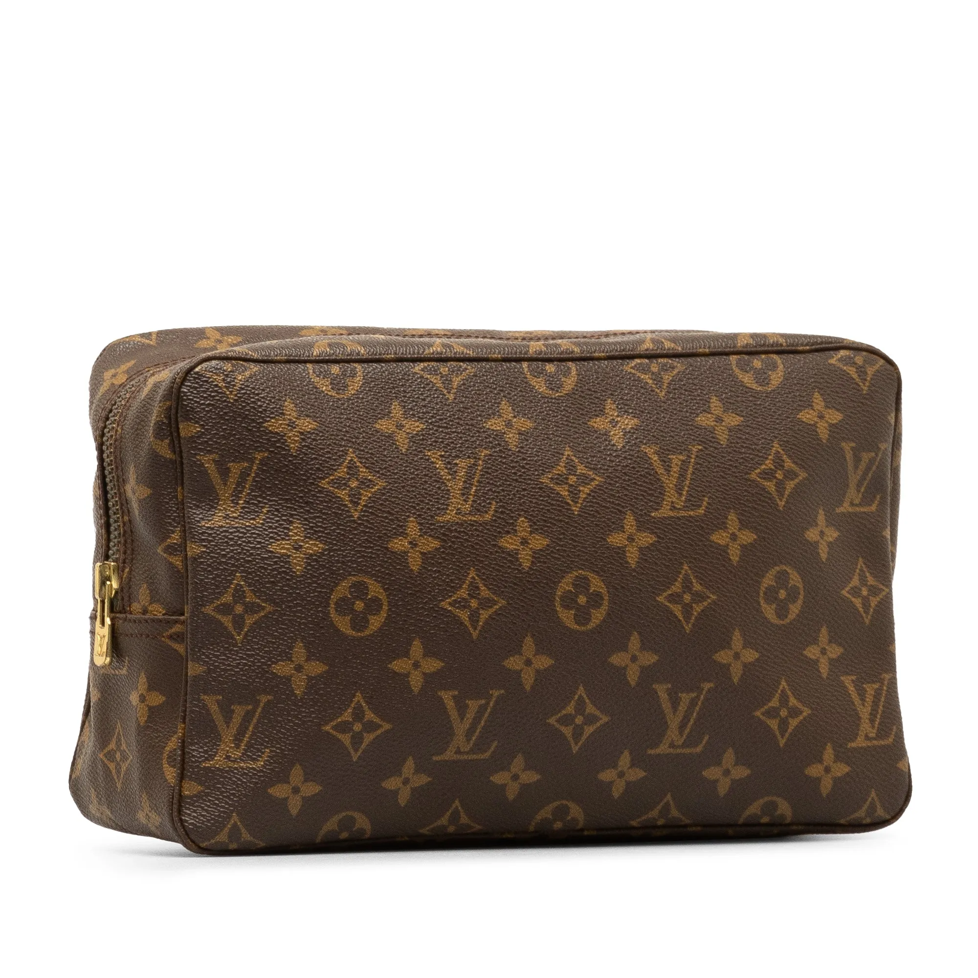 Brown Louis Vuitton Monogram Trousse Toilette 28 Clutch Bag