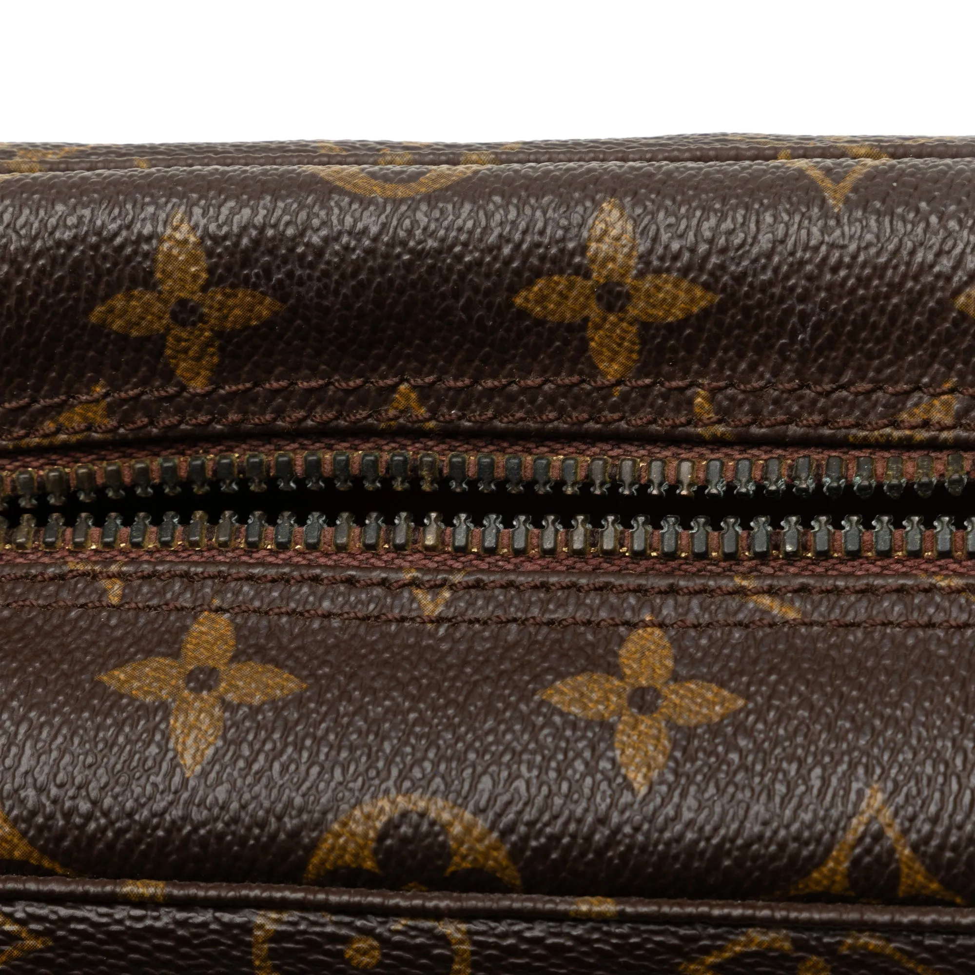 Brown Louis Vuitton Monogram Trousse Toilette 28 Clutch Bag