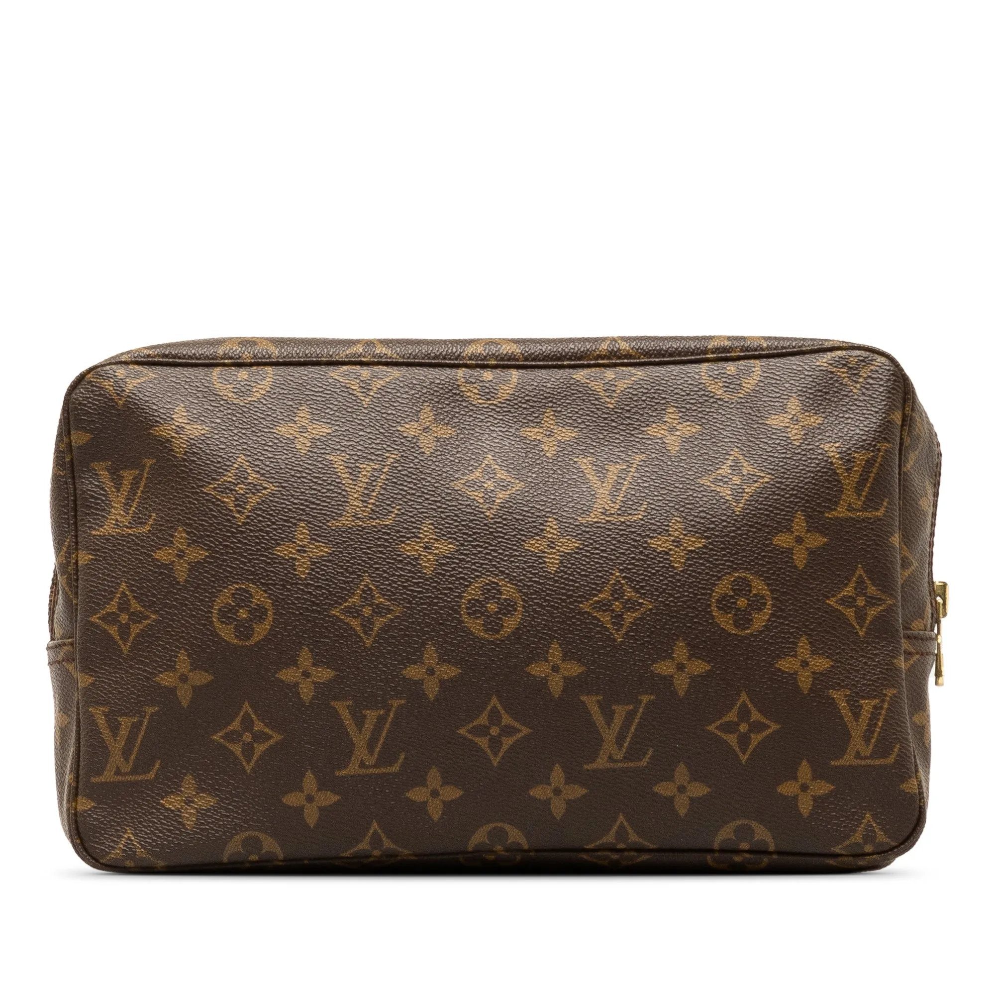 Brown Louis Vuitton Monogram Trousse Toilette 28 Clutch Bag