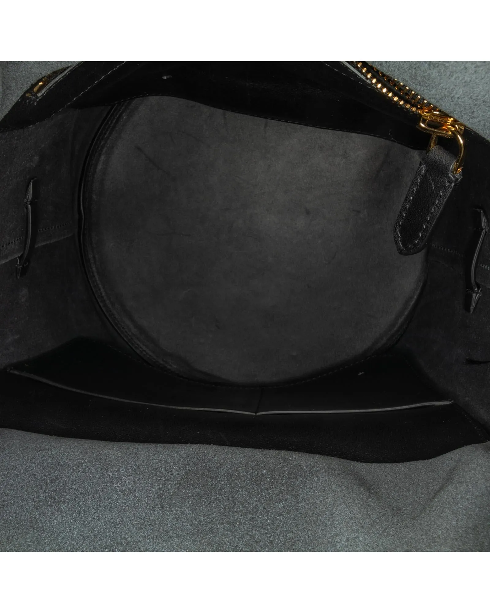 Calfskin Leather Hollywood Bucket Bag with Adjustable Strap and Front Flap Pocket