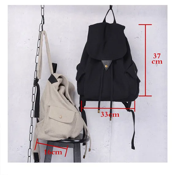 Canvas Casual Women Backpack Travel Shoulder Bag