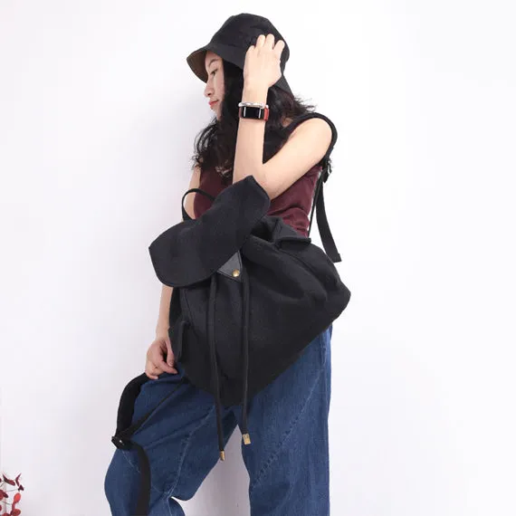 Canvas Casual Women Backpack Travel Shoulder Bag