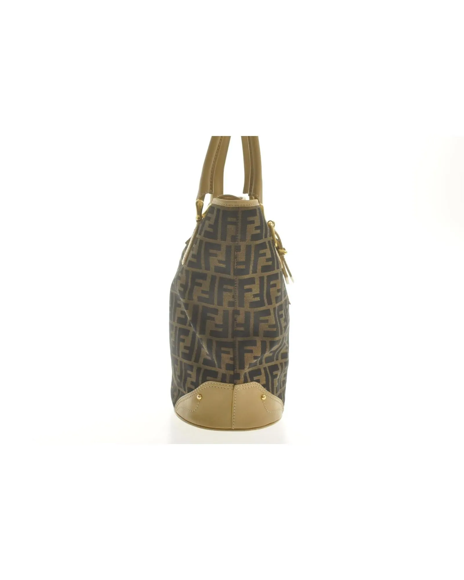 Canvas Hand Bag with Zucca Pattern