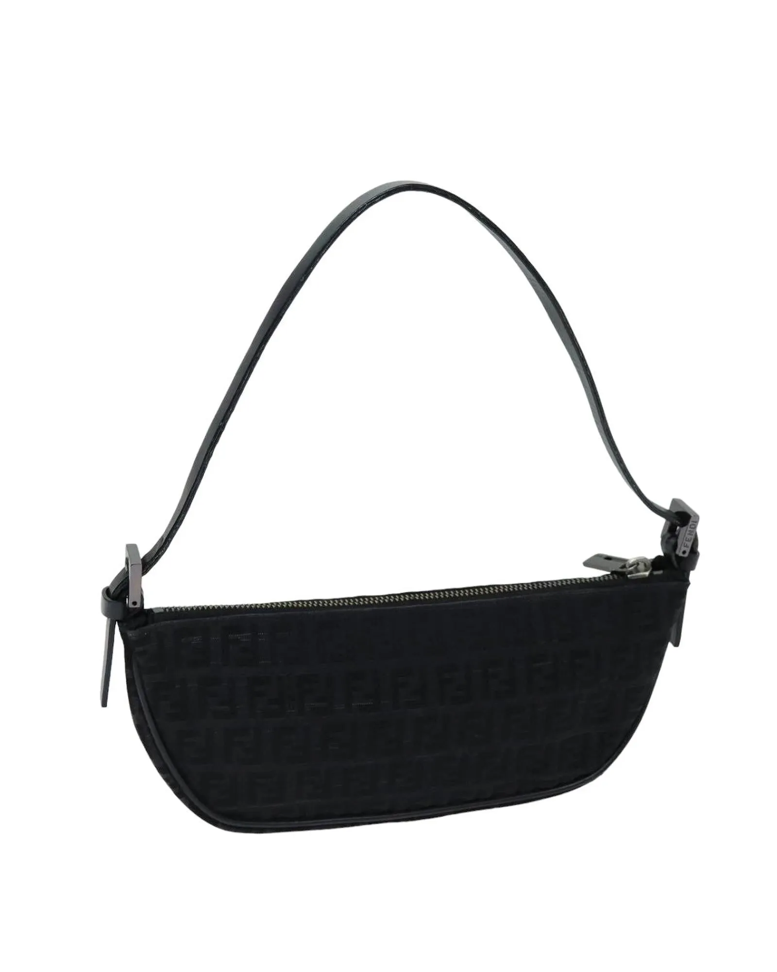 Canvas Hand Bag with Zucchino pattern - Black