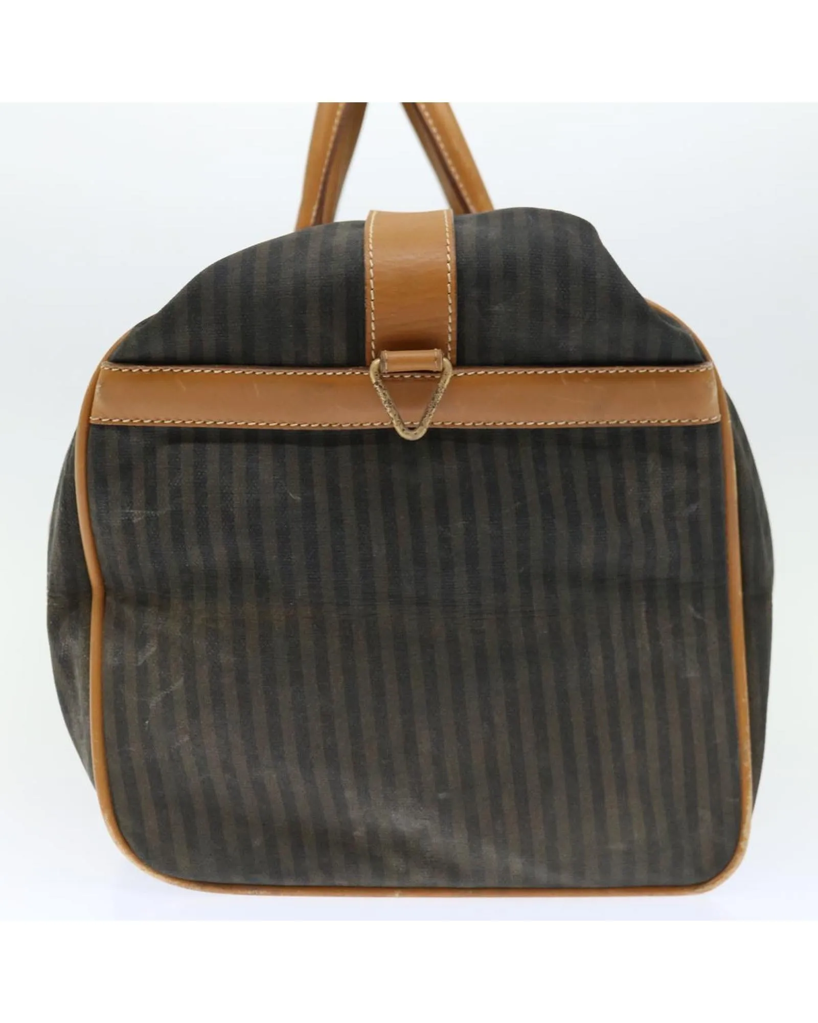 Coated Canvas Boston Bag with 2-Way Functionality