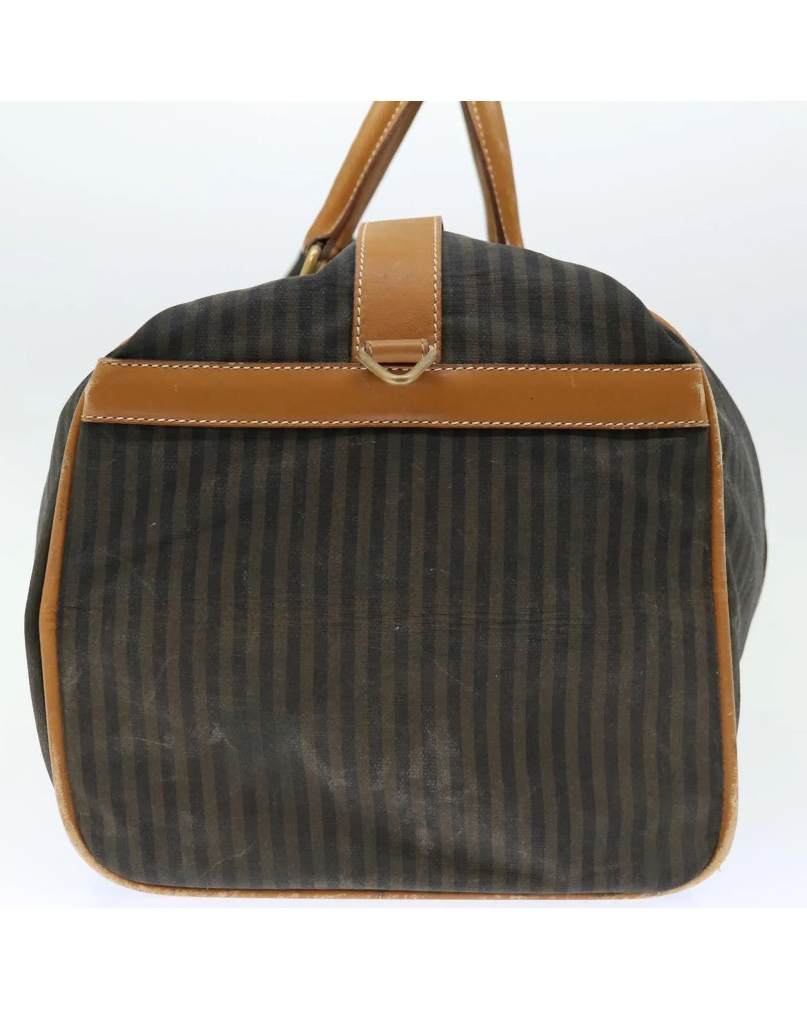 Coated Canvas Boston Bag with 2-Way Functionality