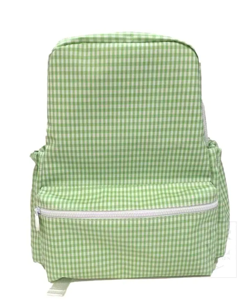 Coated Canvas Gingham Backpack