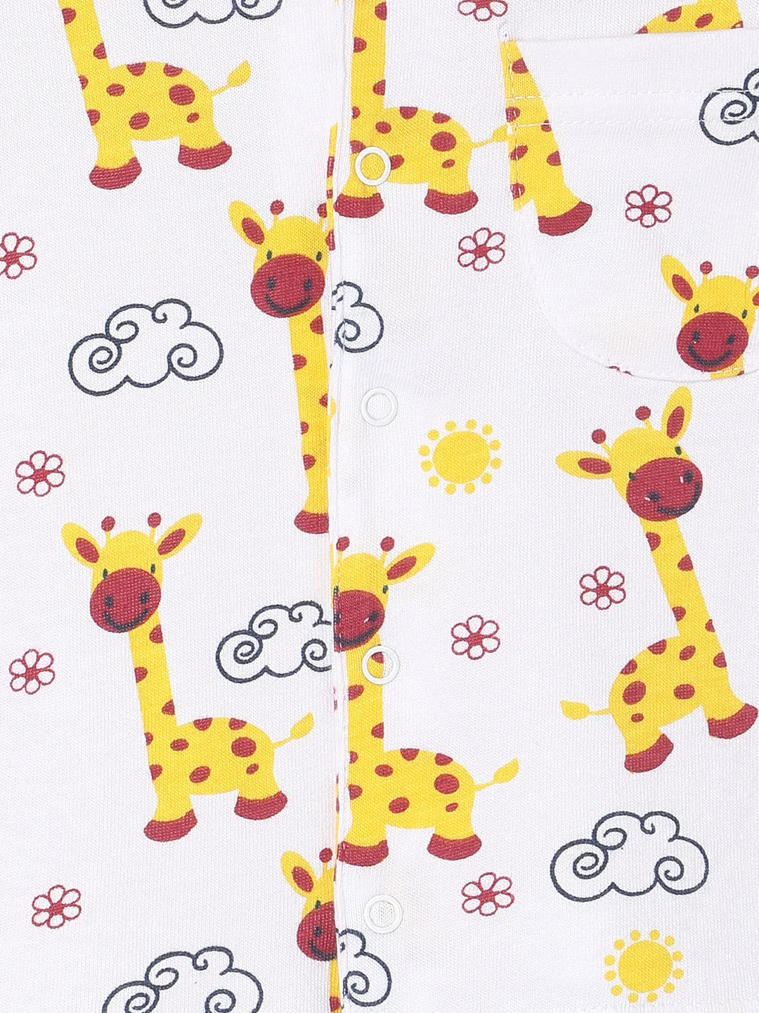 Combo of 2 Baby Pajama Sets - Tall as a Giraffe & Meow Meow