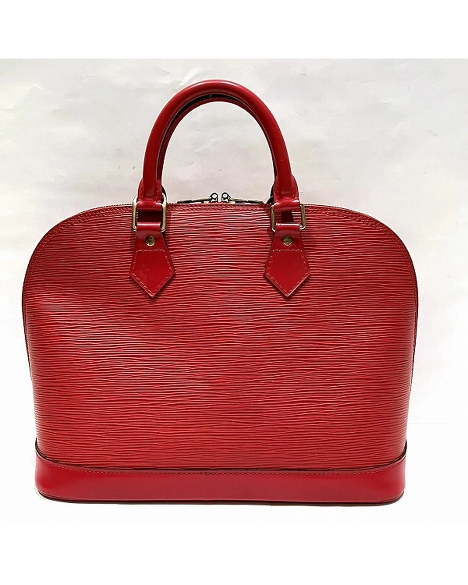 Epi Leather Handbag in Castilian Red by Luxury Brand