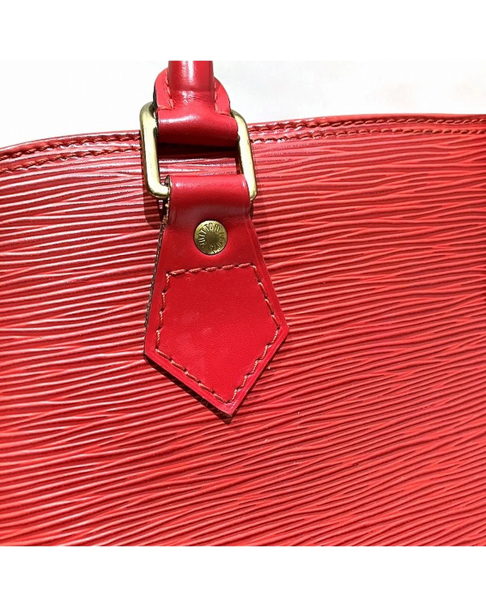 Epi Leather Handbag in Castilian Red by Luxury Brand