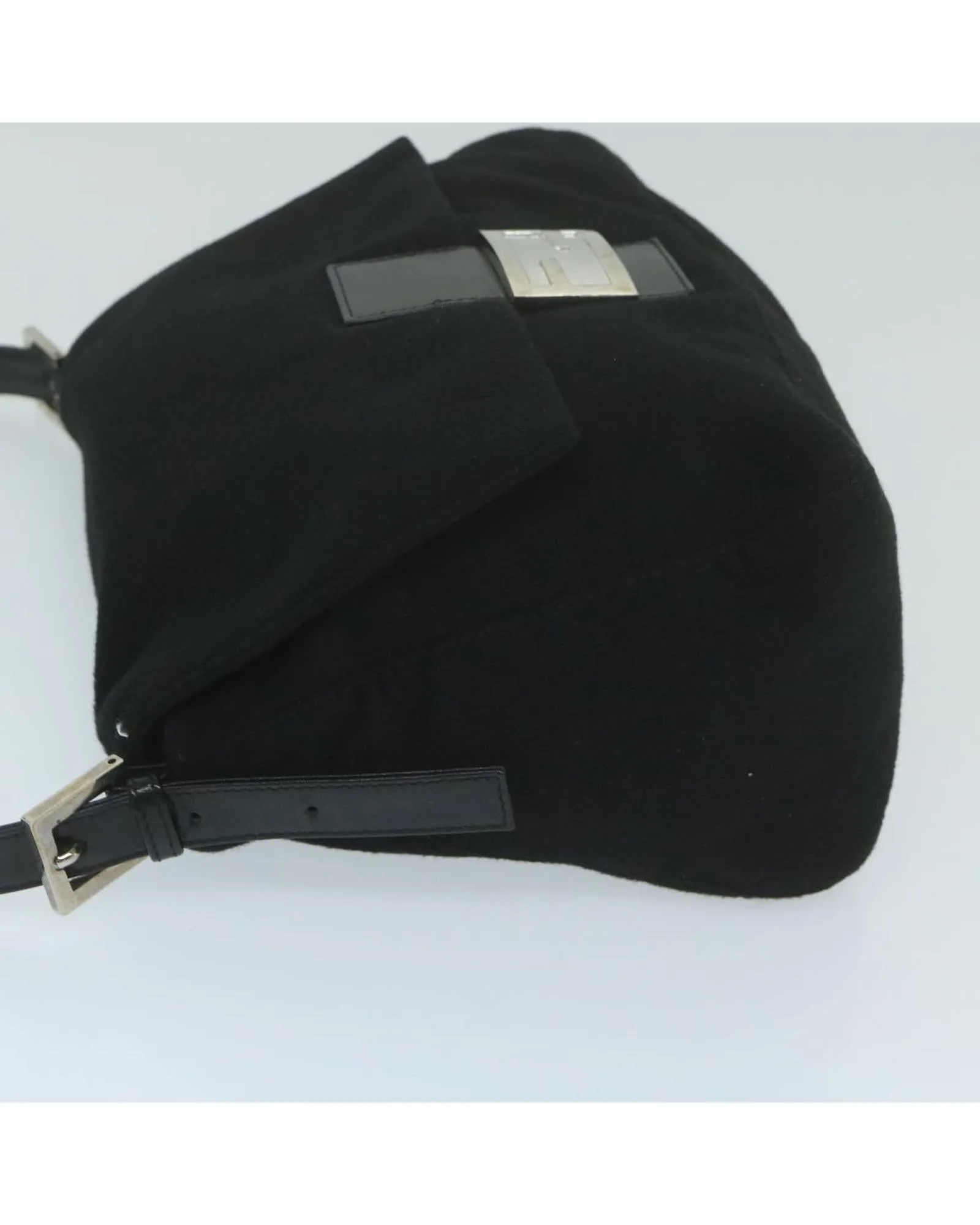 Felt Shoulder Bag with Adjustable Strap and Multiple Pockets - Italian Made