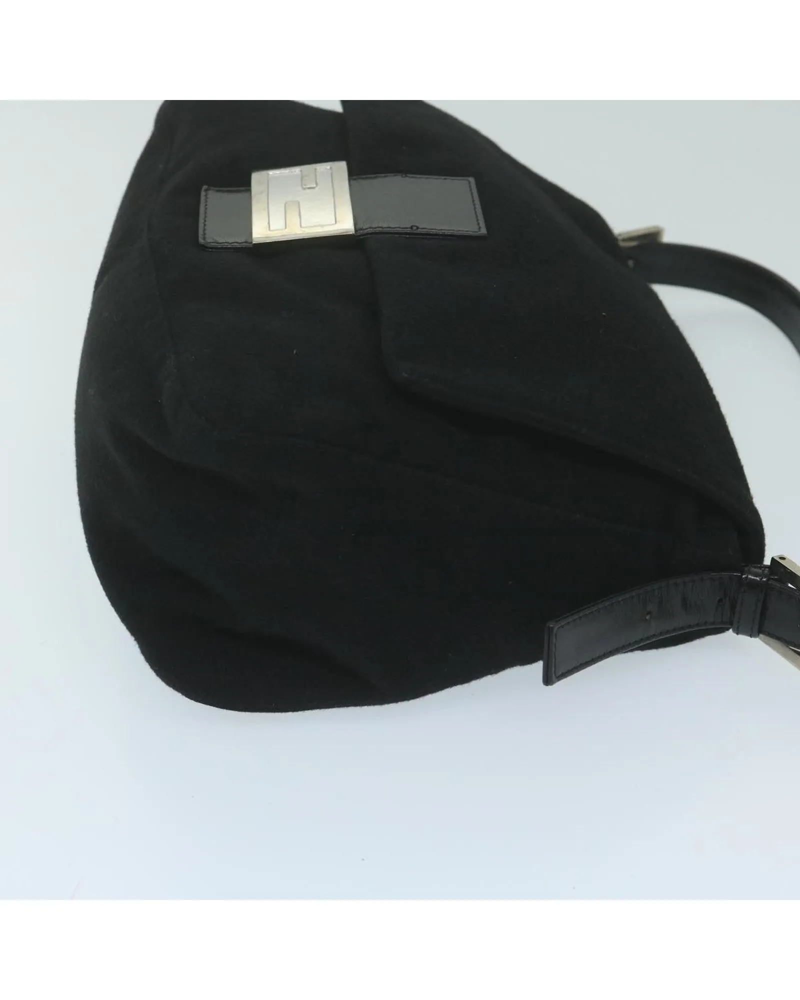 Felt Shoulder Bag with Adjustable Strap and Multiple Pockets - Italian Made