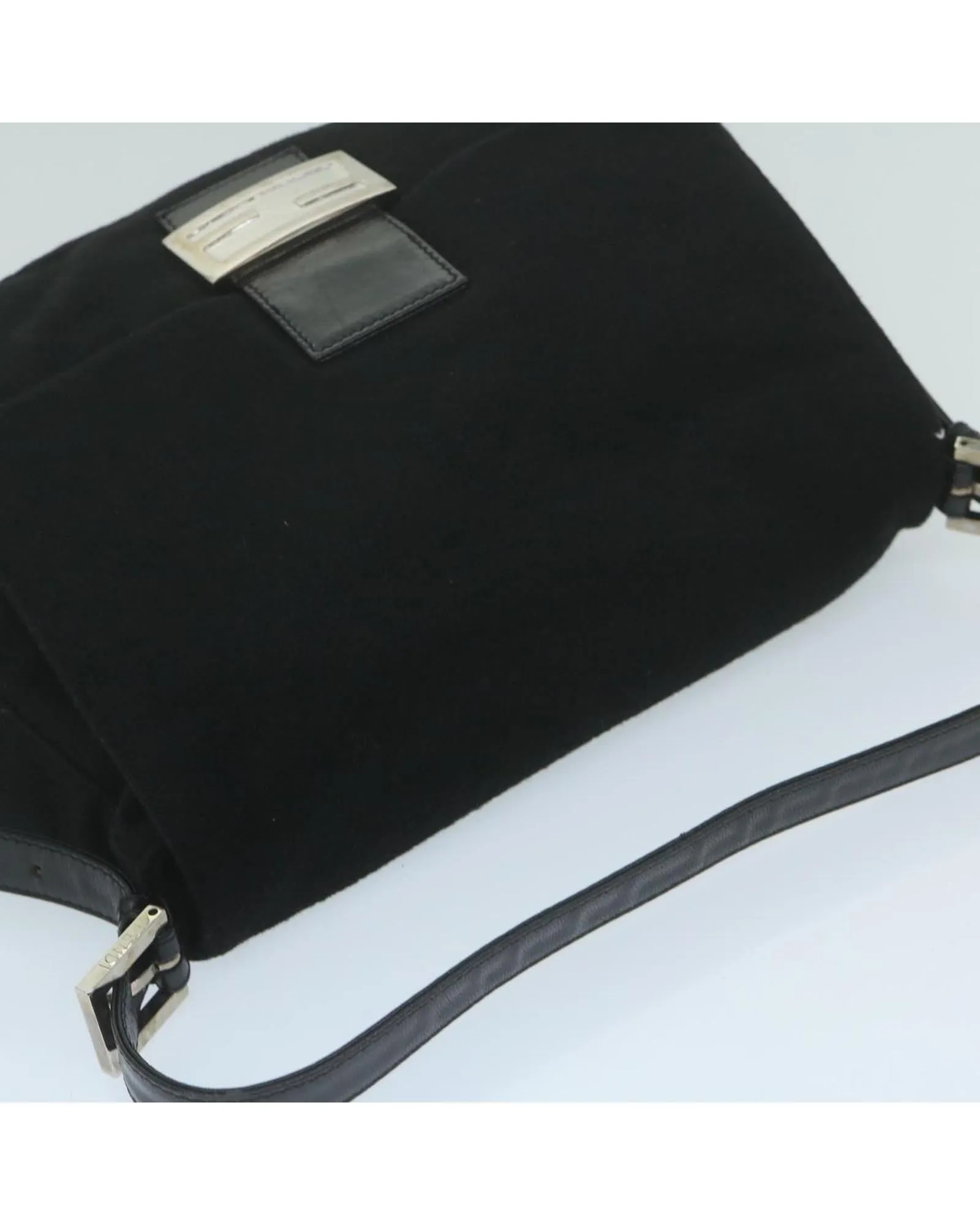 Felt Shoulder Bag with Adjustable Strap and Multiple Pockets - Italian Made