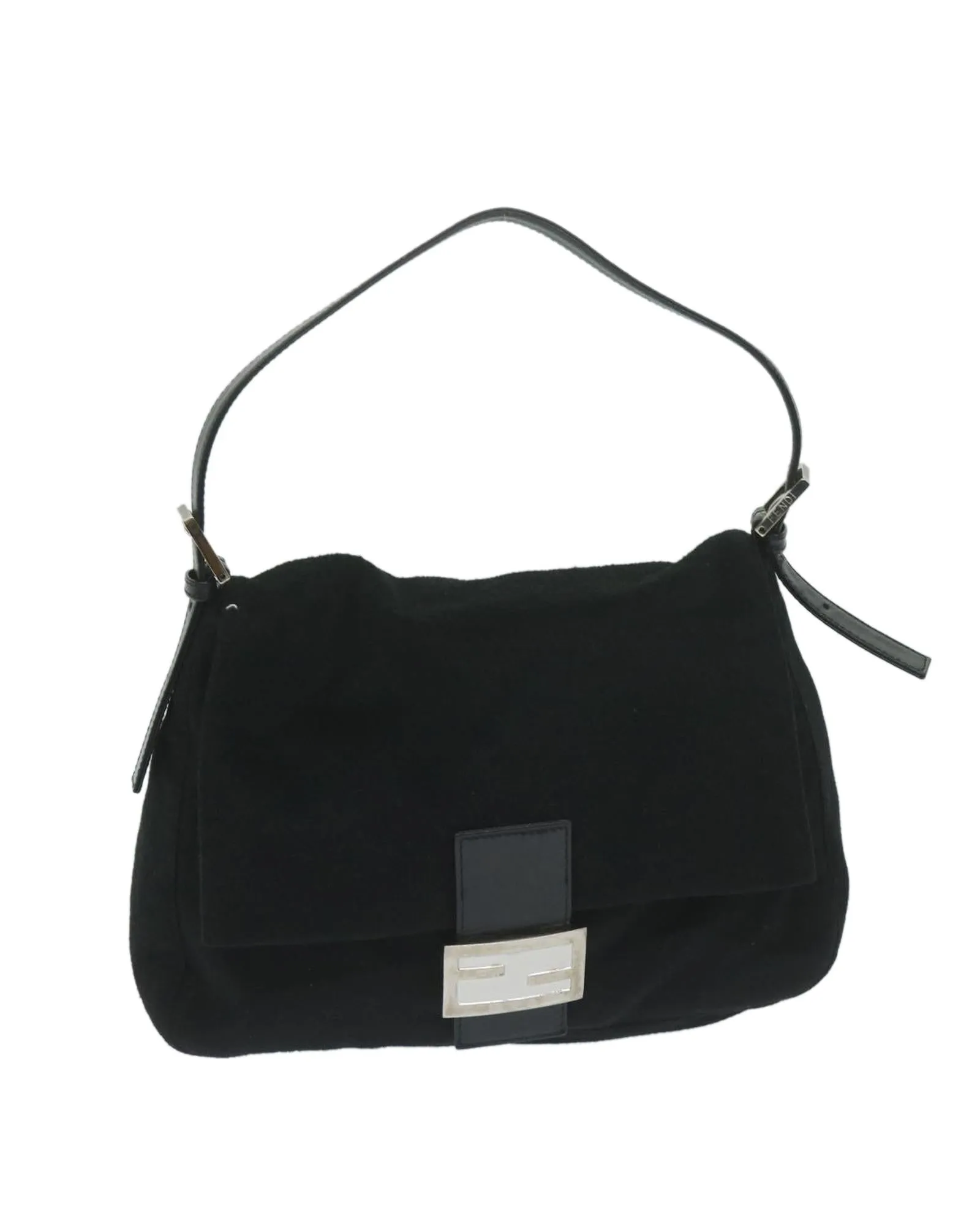 Felt Shoulder Bag with Adjustable Strap and Multiple Pockets - Italian Made