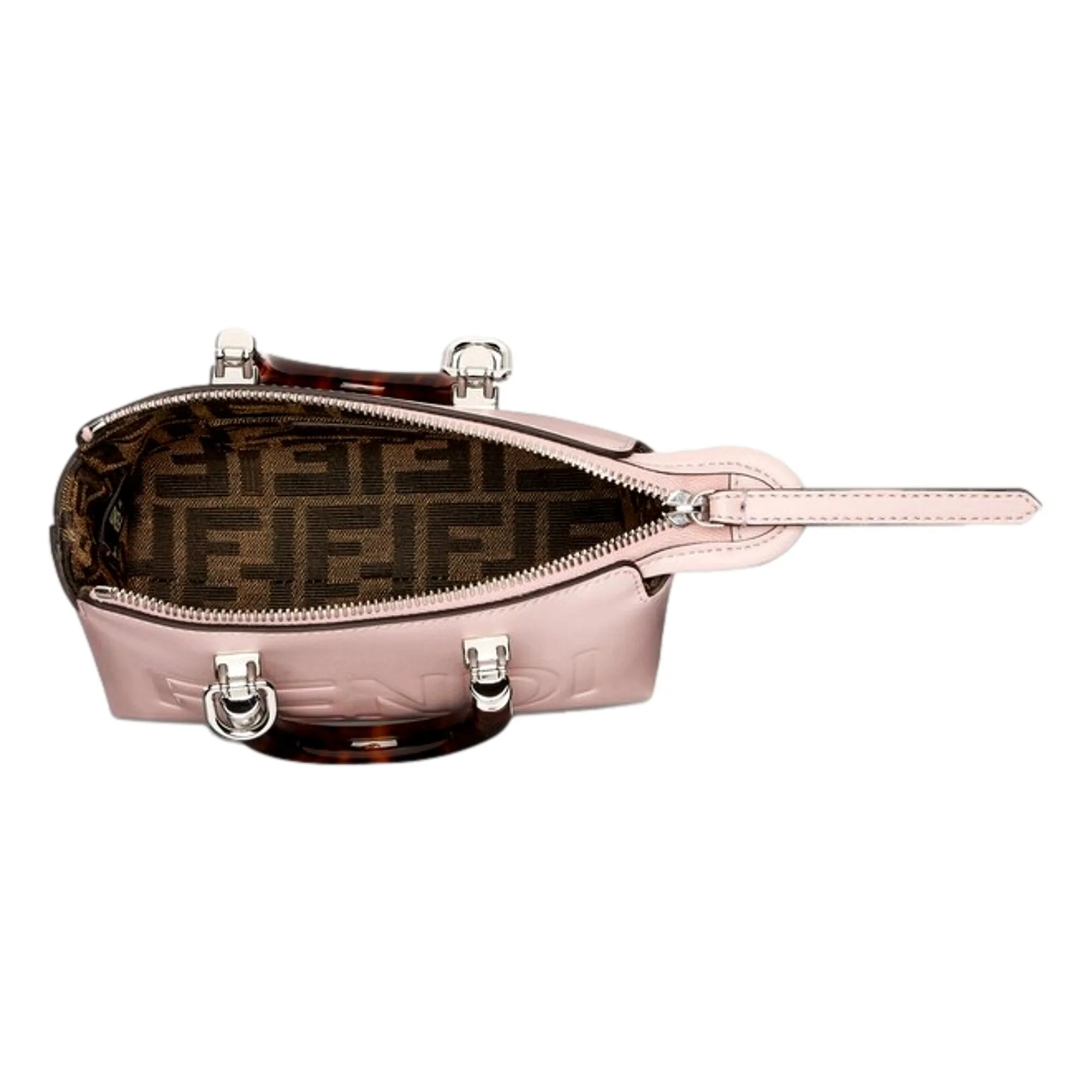 Fendi By The Way Mini Bag Boston Small Bag in Light Pink Patent Leather