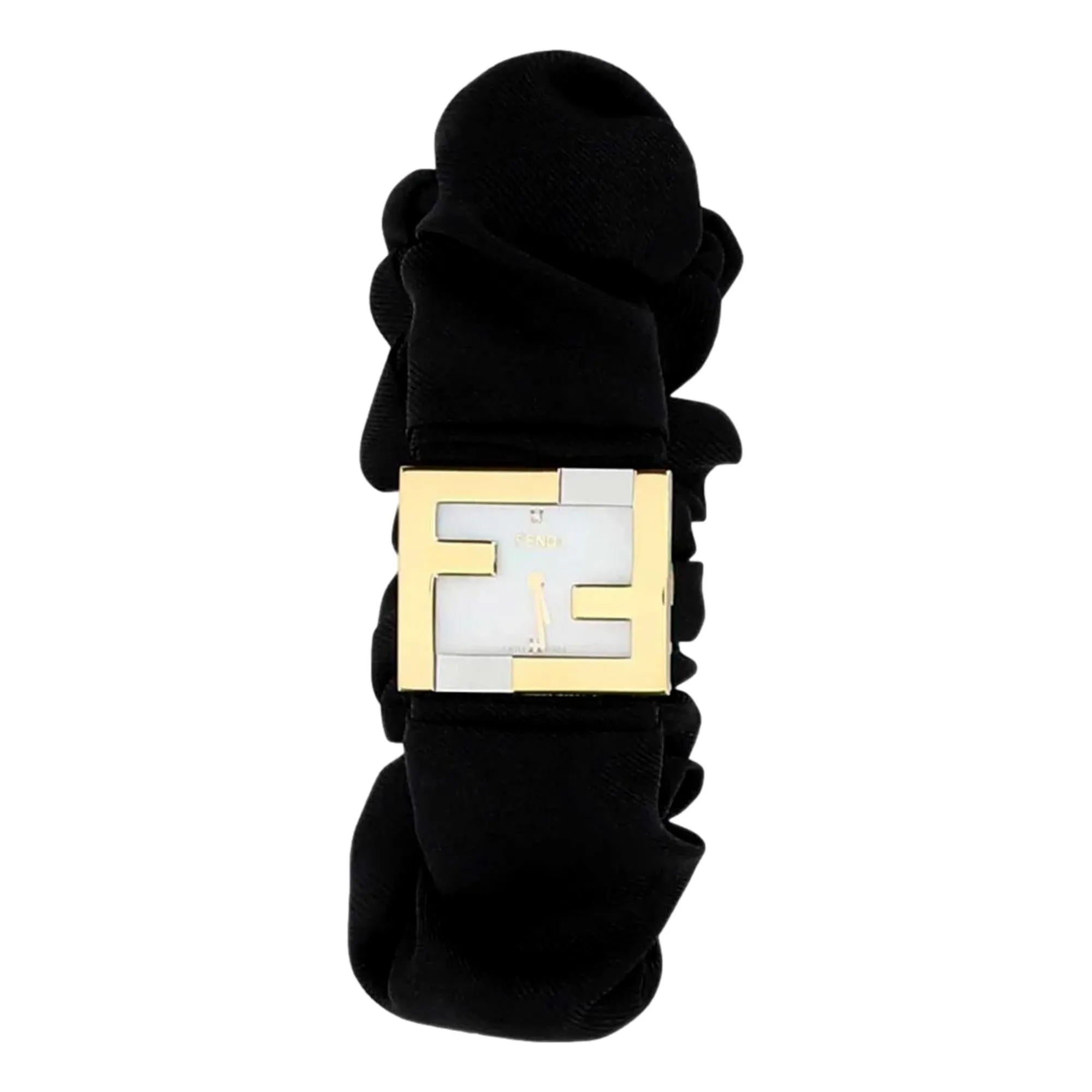 Fendi Fendimania Baguette Black Nylon Timepiece Watch