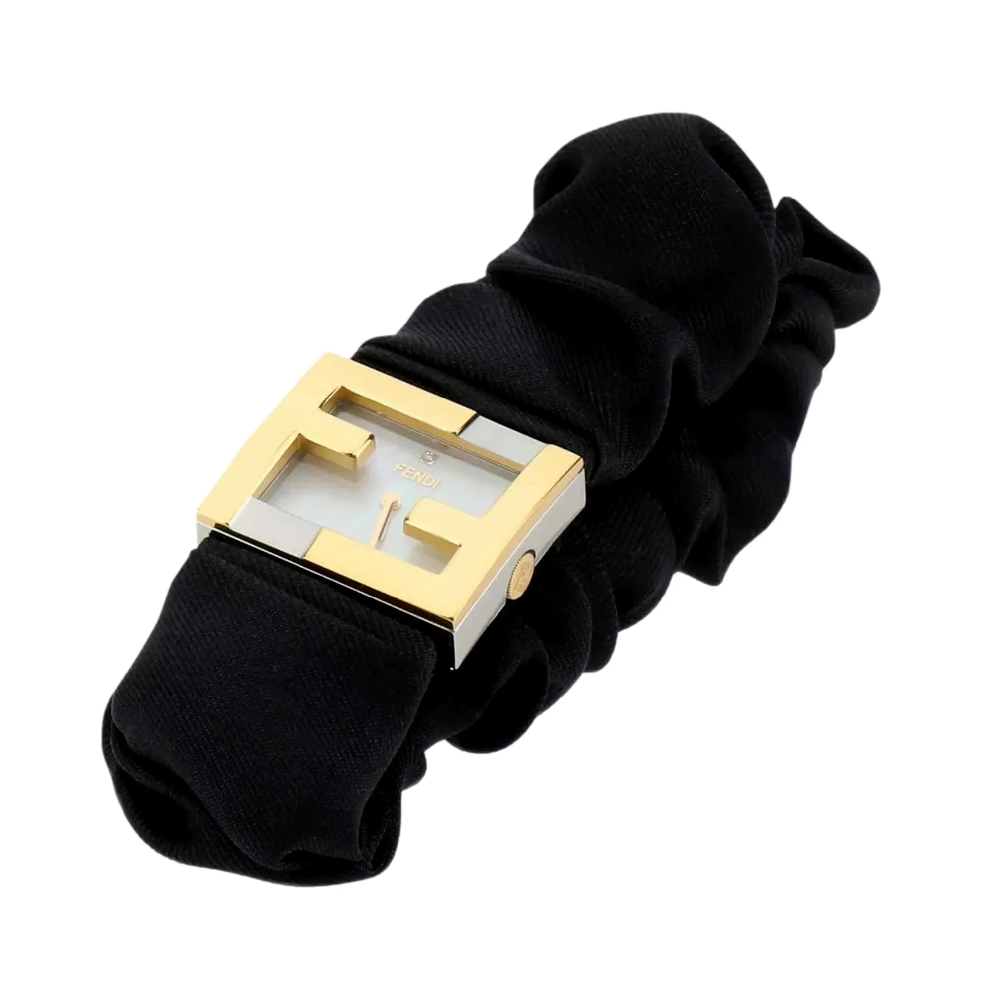 Fendi Fendimania Baguette Black Nylon Timepiece Watch