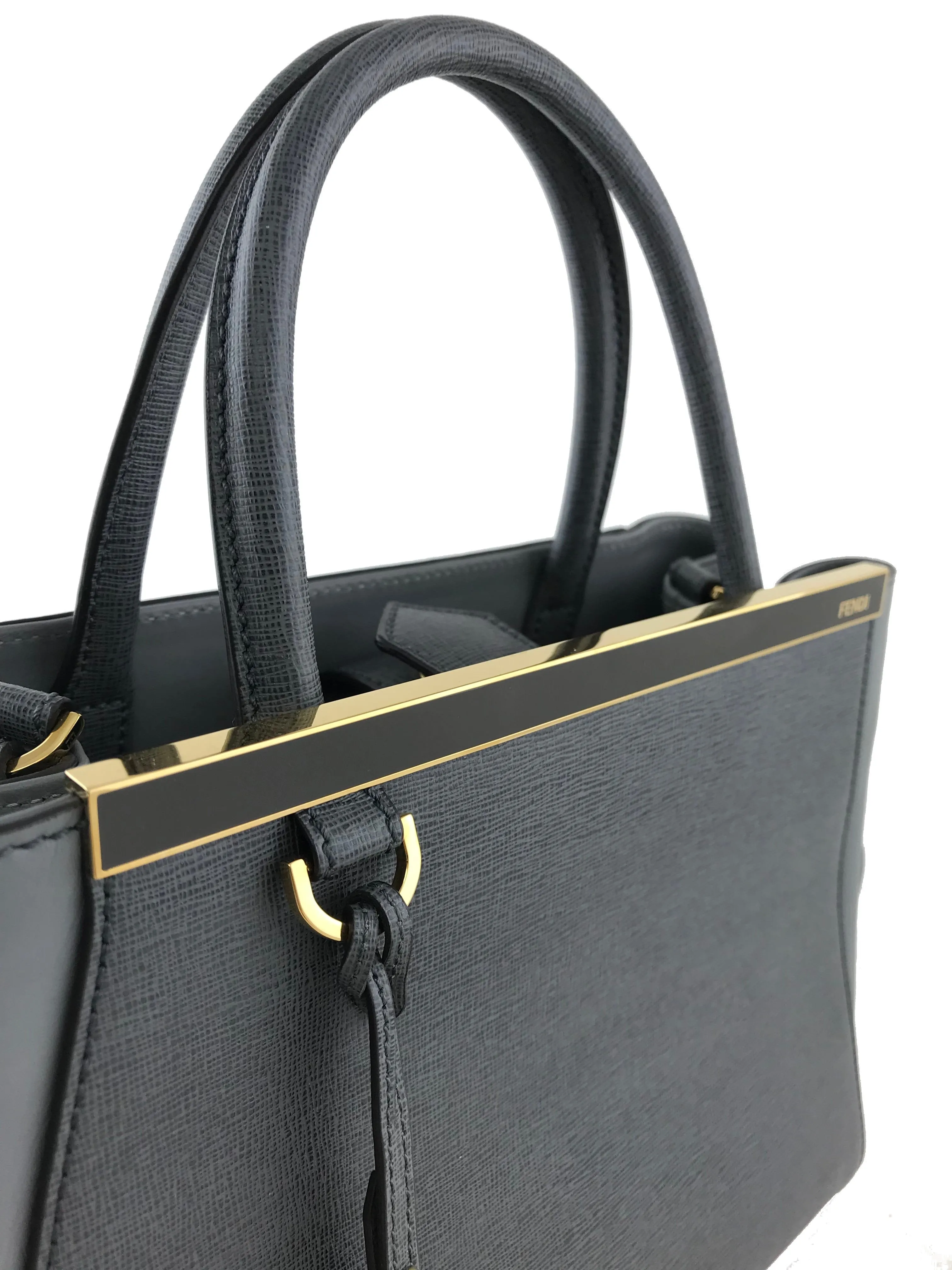 Fendi Vitello Elite Petite 2Jours Tote Bag