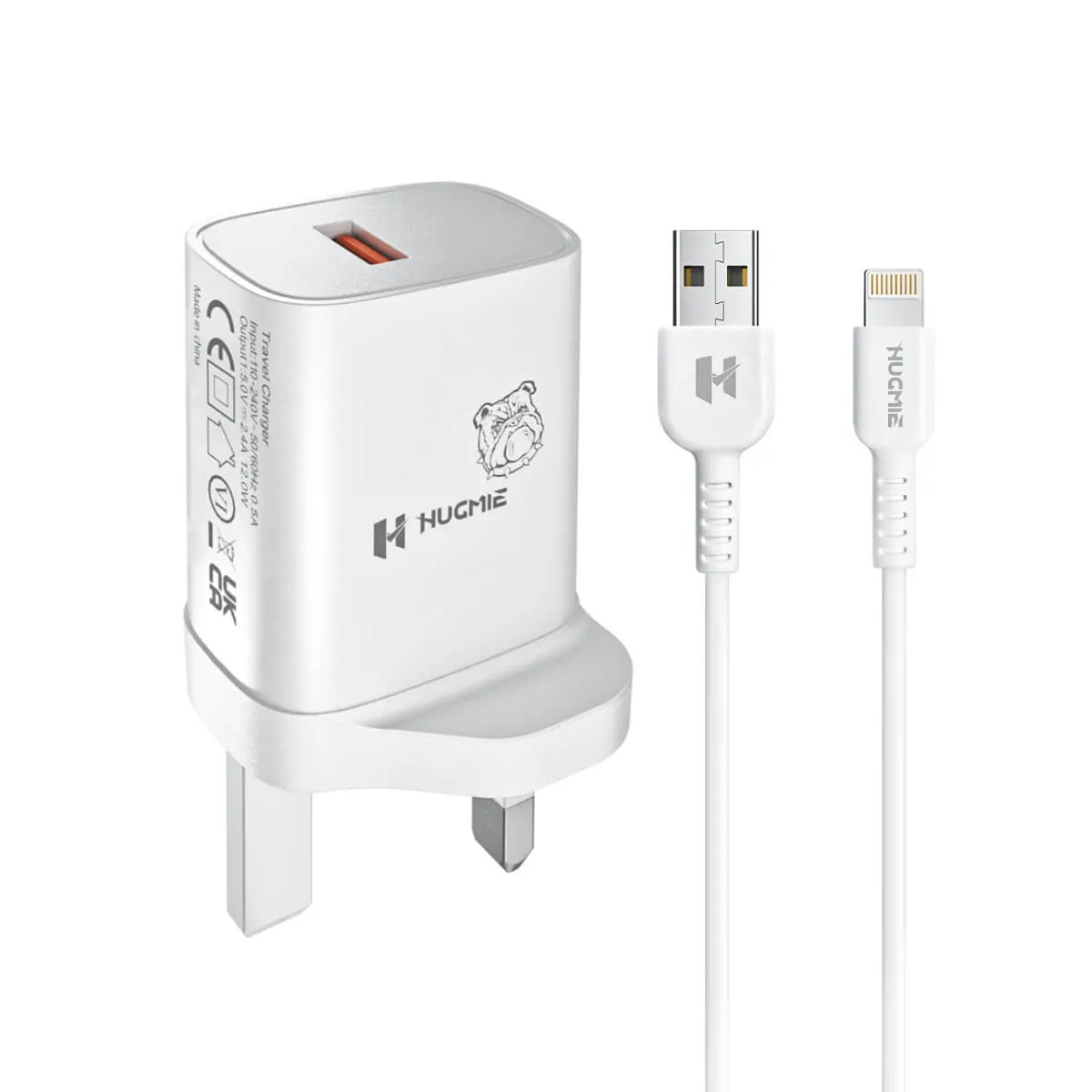 Hugmie® HP-L12 USB Wall Charger with 1M Lightning Cable