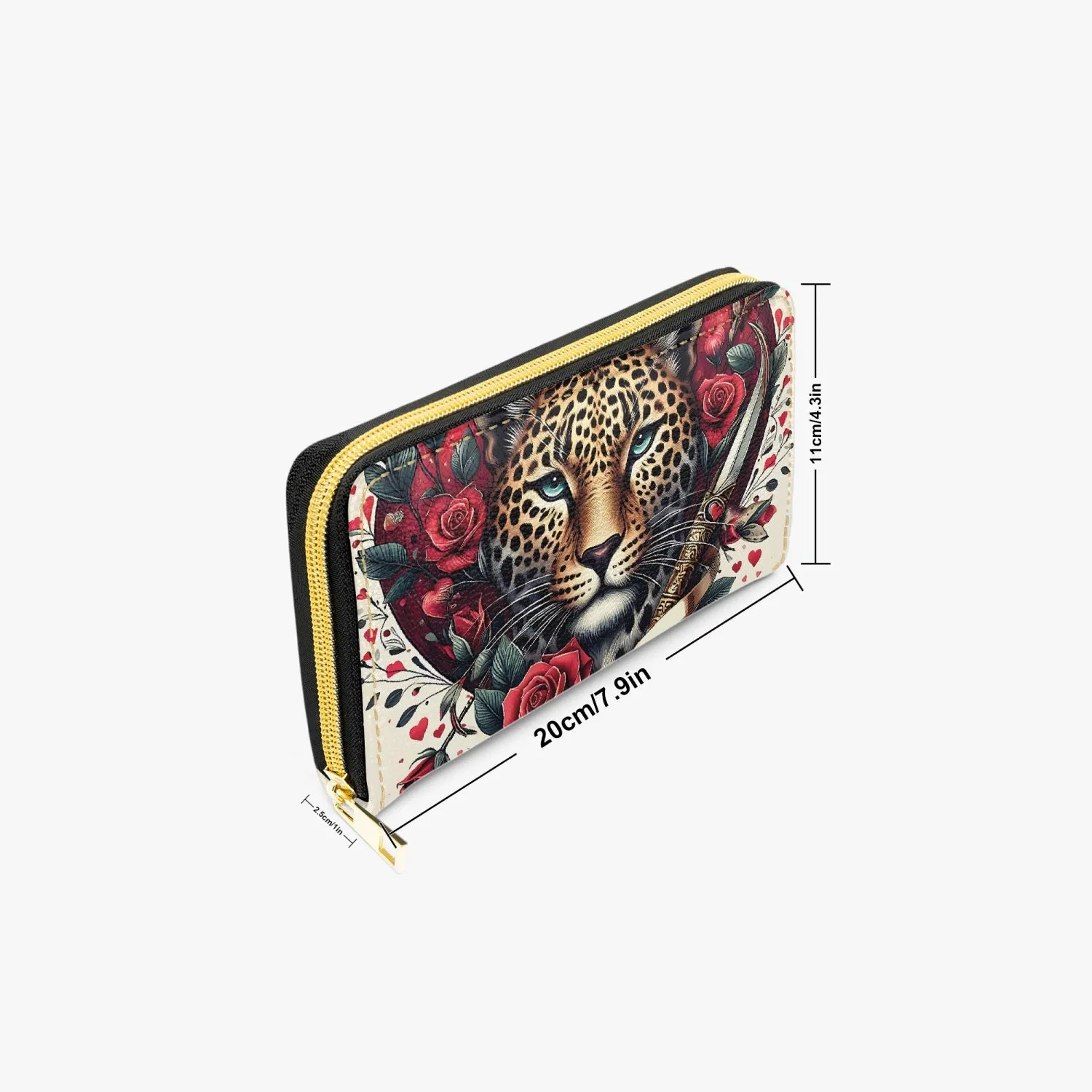 Long Type Zipper Purse - Cheetah