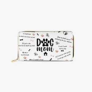 Long Type Zipper Purse - Dog Mom