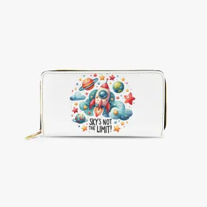 Long Type Zipper Purse - Rocket, Sky is not the Limit