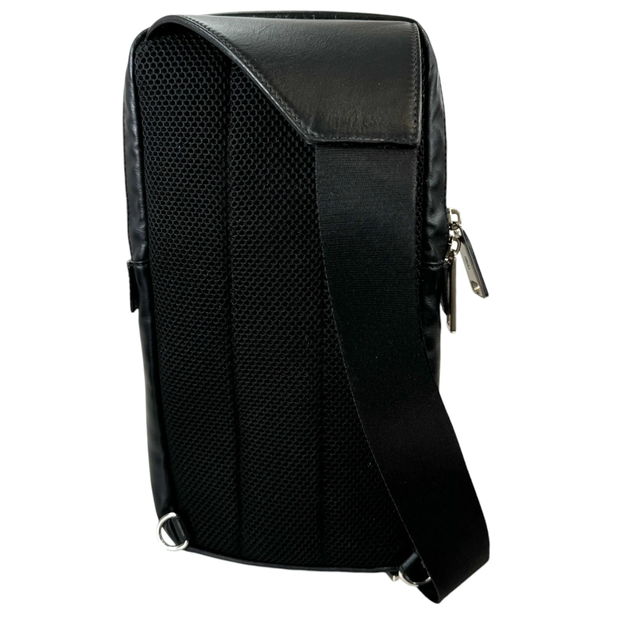 Men's Ff Canvas Messenger Bag Black