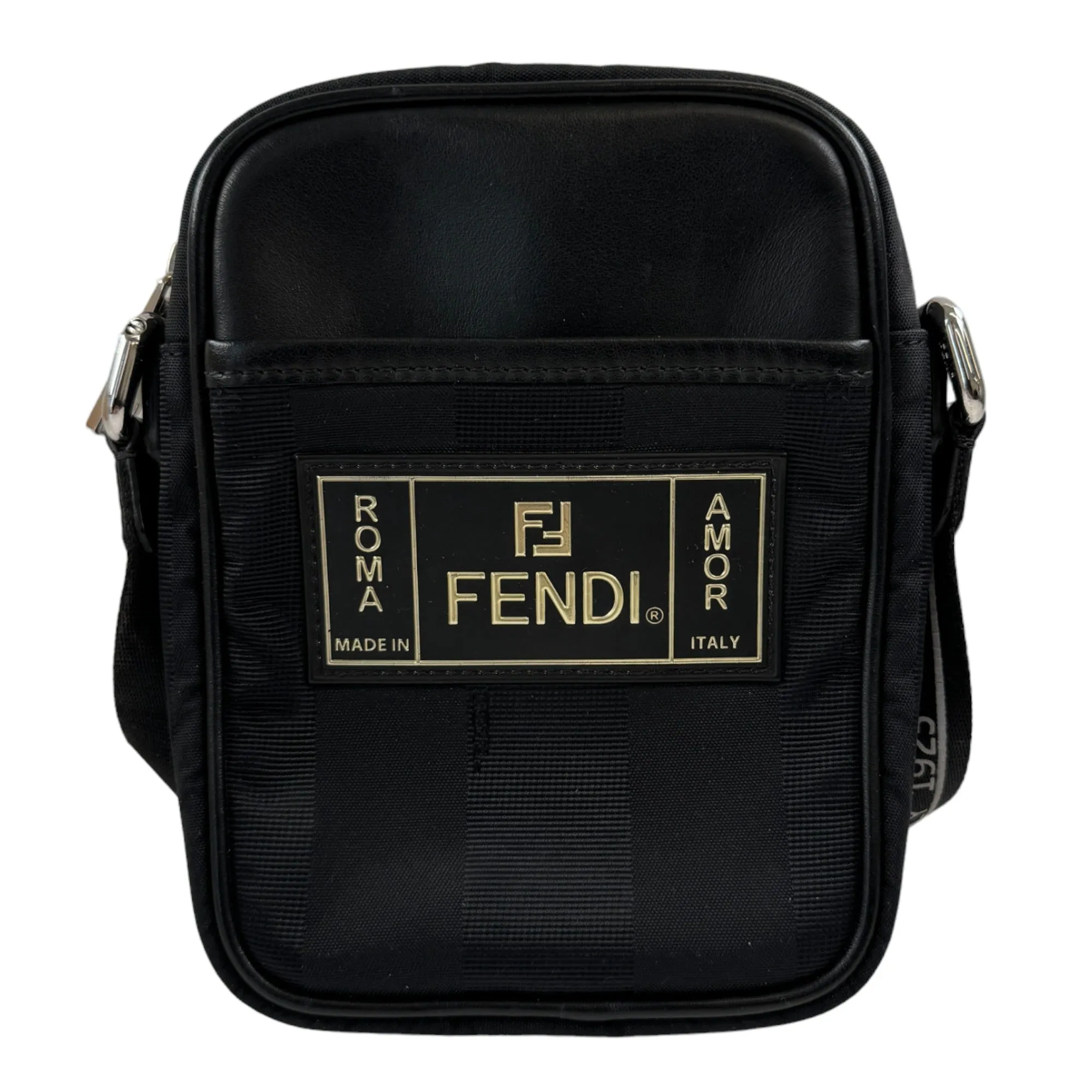 Men's Logo Amor Messenger Bag Black