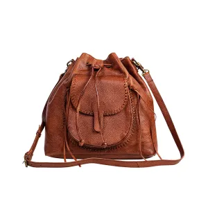 Myra Bag: "MCKENNON TRAIL LEATHER BUCKET BAG"