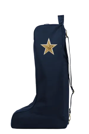 Novelty Boot Bag - Dark Navy/Gold