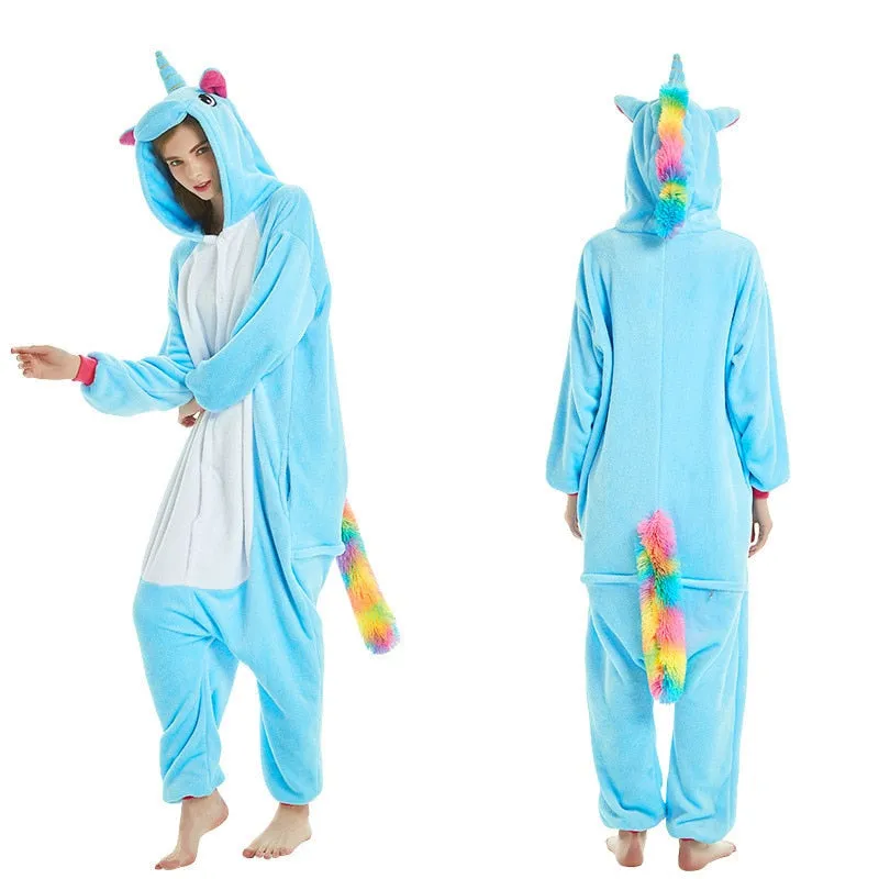 Onesie For Adults Kids Pyjamas Women Pajamas Animal Cosplay One Piece Sleepwear Child Boys Girls Jumpsuit Stitch Cartoon Onesie