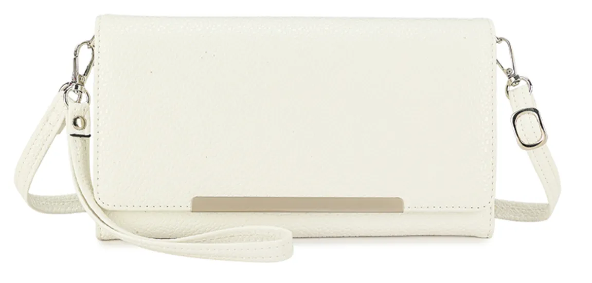 Patent Textured Wristlet Clutch & Purse Style Bag (6 Colours)