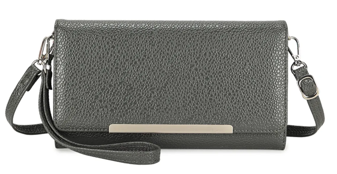 Patent Textured Wristlet Clutch & Purse Style Bag (6 Colours)