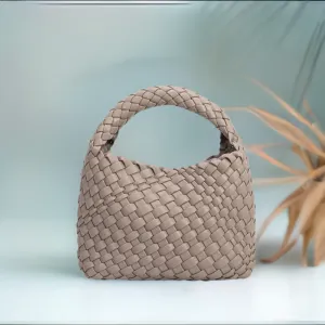 Sylvie Recycled Vegan Handle bag in Taupe