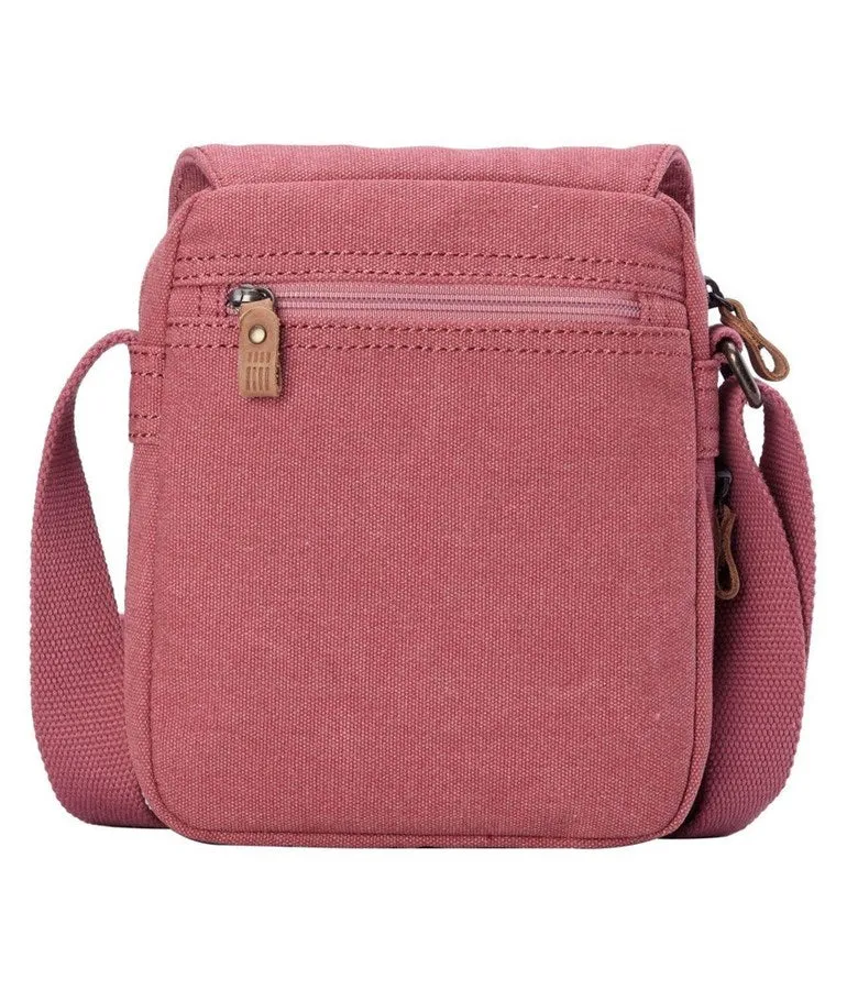 Troop London Small Zip Front Crossbody Bag - Pink