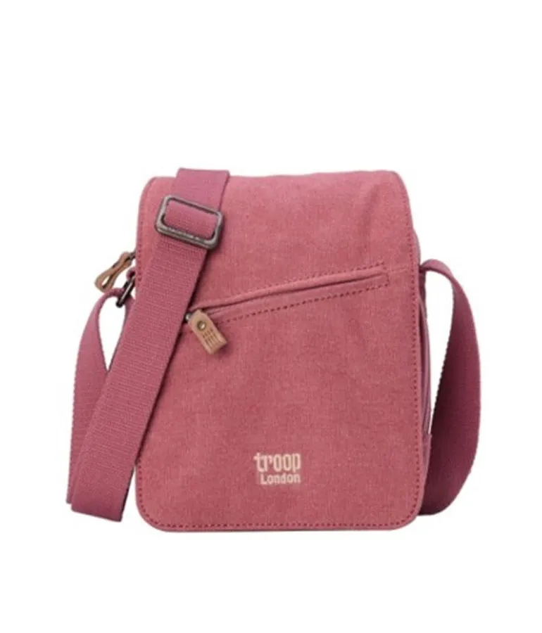 Troop London Small Zip Front Crossbody Bag - Pink