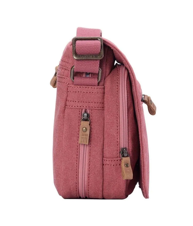 Troop London Small Zip Front Crossbody Bag - Pink