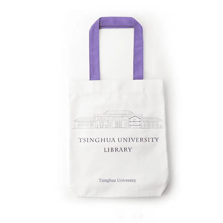 Premium Canvas Tote Bags from Tsinghua University with Durable Handles